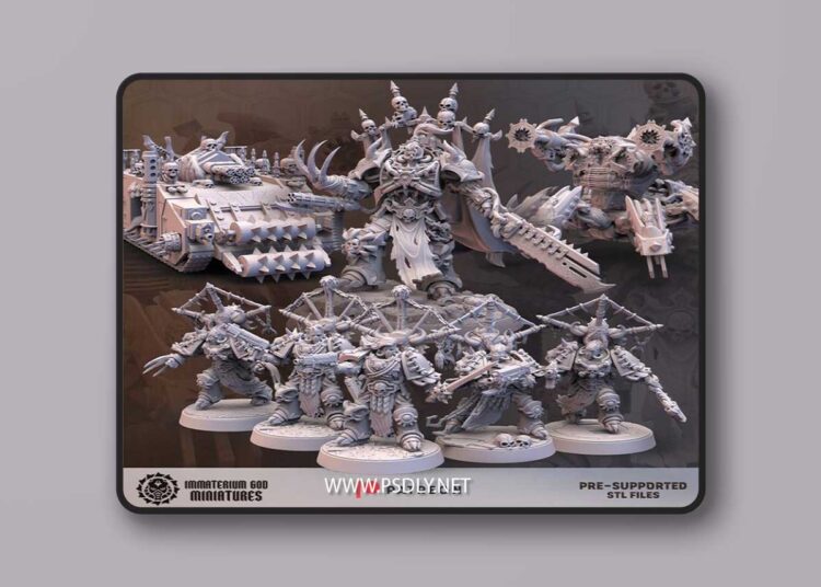 Immaterium God Miniatures – Desert Scavengers Vol. 3 – 3D Print Model 1 Immaterium God Miniatures – Desert Scavengers Vol. 3 – 3D Print Model