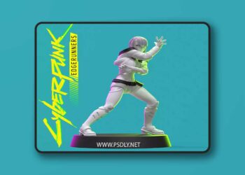 Lucy from Cyberpunk Edgerunners 28mm miniature 3D print Model