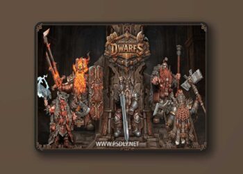 Monolith Arts – Army of Order – Dwarves – 3D Print Model