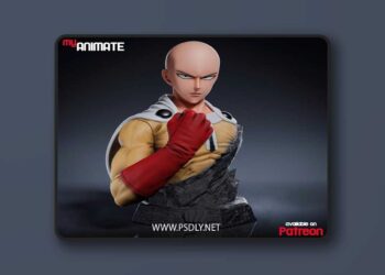 MyAnimate – Saitama Bust – 3D Print Model STL
