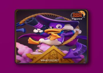 NomNom Figures – Chibi Darkwing Duck – 3D Print Model