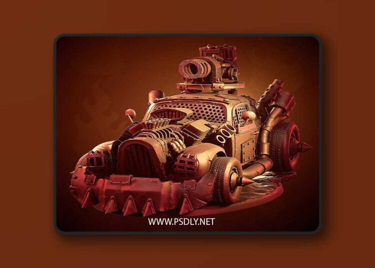 Orczwagun Dragsta – 3D Print Model 1 Orczwagun Dragsta – 3D Print Model
