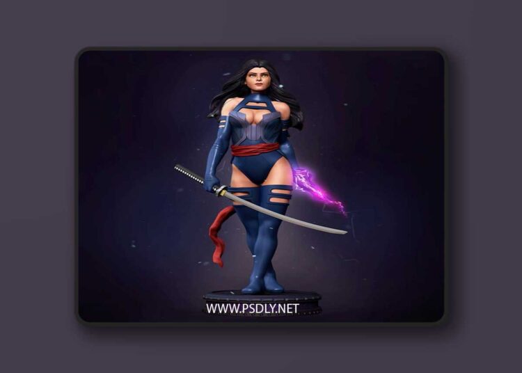 Psylocke dc comics person statue – 3D Print Model STL 1 Psylocke dc comics person statue – 3D Print Model STL