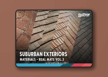 Realistic Materials VOL.3 - Suburban Exteriors (50 Materials) [5.1 – 5.7]