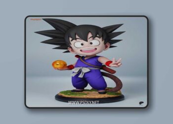 Tanuki Figures – Goku – Dragon Ball – Chibi – 3D Print Model STL