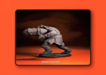 The Rhino Warrior BASE 3D print Model