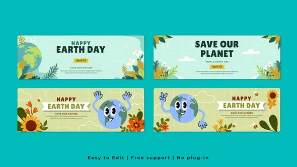 Videohive - Earth Day Horizontal Banner - 62269489 1 Videohive Earth Day Horizontal Banner 62269489