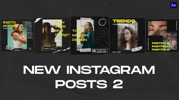 Videohive - Grunge Instagram Posts 2 - 62396040 1 Videohive Grunge Instagram Posts 2 62396040