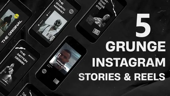 Videohive - Grunge Instagram Stories v.2 - 62289466 1 Videohive Grunge Instagram Stories v.2 62289466