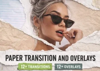 Videohive Paper Transition and Overlays Bundle 62310989
