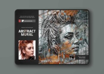Abstract Mural Photo Effect for Photoshop