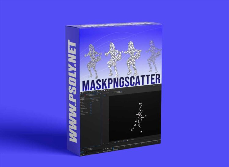 Aescripts - MaskPNGscatter V1.1 Win and Mac 1 Aescripts MaskPNGscatter V1.1 Win and Mac
