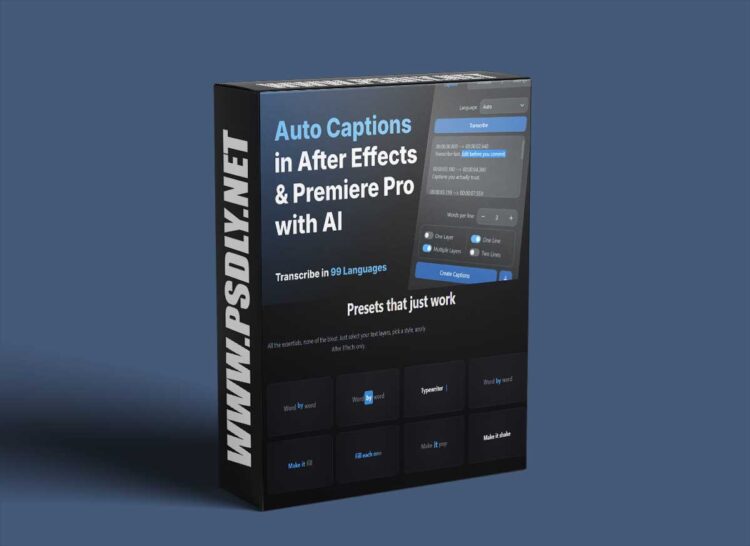 Aescripts - Voice2Captions v2.1.0 1 Aescripts Voice2Captions v2.1.0