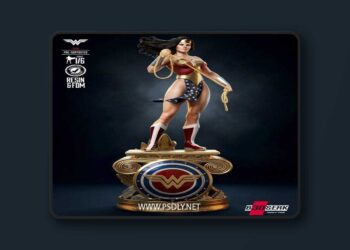 B3DSERK – Wonder Woman Kingdom Come Sculpture – 3D Print Model STL