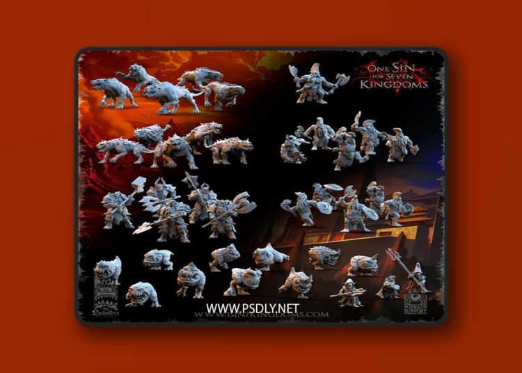 Beholder Miniatures – One Sin for Seven Kingdoms – October 2024 – 3D Print Model 1 Beholder Miniatures – One Sin for Seven Kingdoms – October 2024 – 3D Print Model