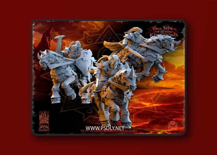 Beholder Miniatures – Realms of Mayhem Knights – 3D Print Model 1 Beholder Miniatures – Realms of Mayhem Knights – 3D Print Model