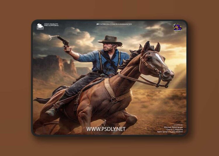 Bulkamancer Sculpts – Arthur Morgan (Red Dead Redemption 2) – 3D Print Model STL 1 Bulkamancer Sculpts – Arthur Morgan Red Dead Redemption 2 – 3D Print Model STL