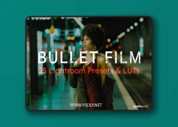 Bullet Film 25 Mobile Desktop Lightroom Presets and LUTs