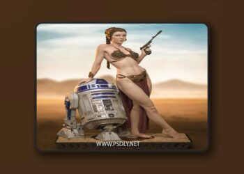 CA 3D Studios – Princess Leia – 3D Print Model STL