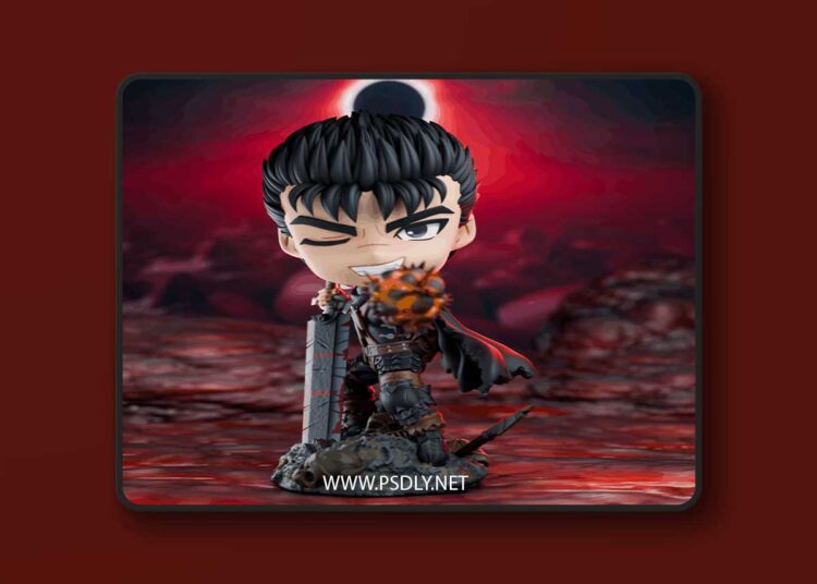 Chbi Land Figures – Guts – Berserk – Chibi – 3D Print Model 1 Chbi Land Figures – Guts – Berserk – Chibi – 3D Print Model