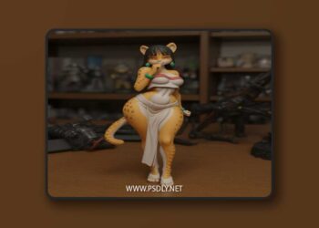 Chel Road to EL Dorado Furry cat leopard Girl – 3D Print Model STL