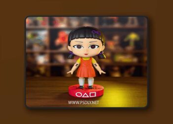 Chibi Land Figures – Squid Game Doll – Round Six – Chibi Figure – 3D Print Model