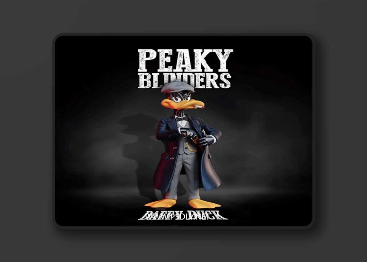 Daffy Duck – Peaky Blinders Urban Vibes – 3D Print Model 1 Daffy Duck – Peaky Blinders Urban Vibes – 3D Print Model