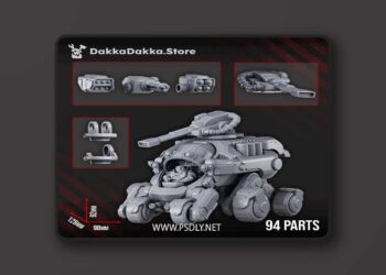 DakkaDakka – Starforged Gyro Truck – 3D Print Model