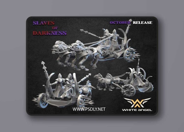 Dark Steeds Chariot – 3D Print Model STL 1 Dark Steeds Chariot – 3D Print Model STL