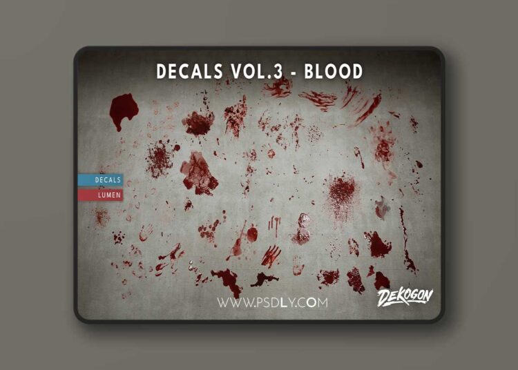 Decals VOL.3 - Blood (5.3 – 5.7) for Unreal Engine 1 Decals VOL.3 - Blood (5.3 – 5.7)