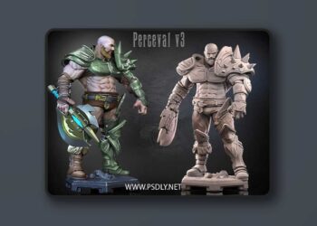Dragun Studios – Perceval v3 – 3D Print Model STL