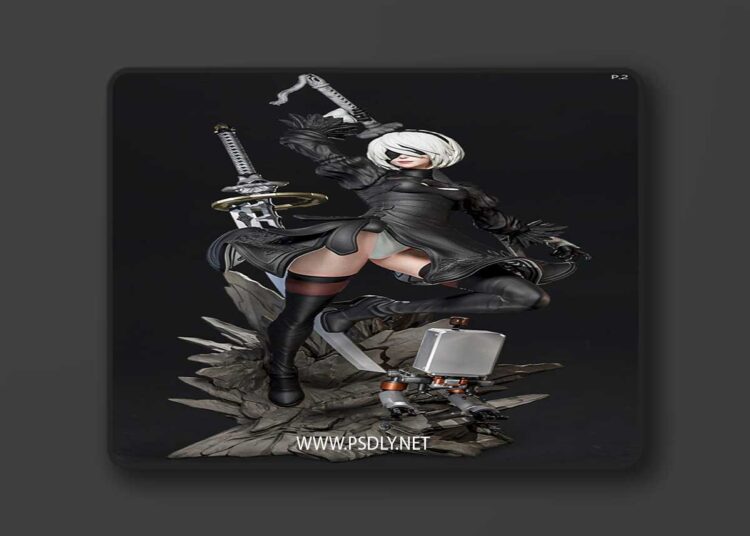 E.S Monster – 2B (includes 3 versions) – 3D Print Model STL 1 E.S Monster – 2B includes 3 versions – 3D Print Model STL