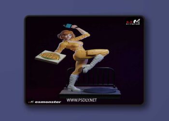 E.S Monster – April ONeil – 3D Print Model STL
