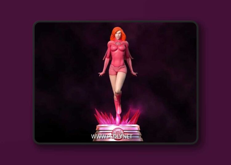 Fanart ATOM EVE – Statue 3D print Model 1 Fanart ATOM EVE – Statue 3D print model
