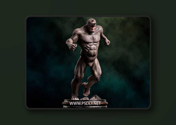 Fanart Rhino from Spiderman – Statue 3D Print Model 1 Fanart Rhino from Spiderman – Statue 3D Print Model