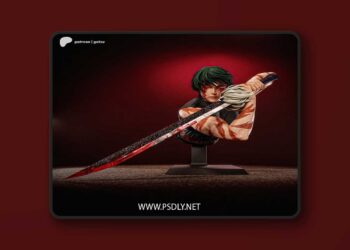 Gatsu Studios – Jujutsu Kaisen – Maki Zenin Bust – 3D Print Model