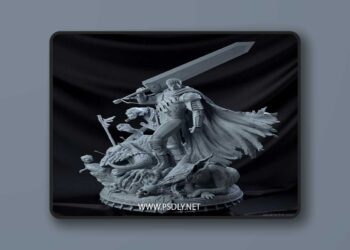 Guts Statue – 3D Print Model