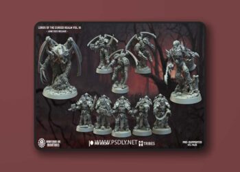 Immaterium God Miniatures – Lords of the Cursed Realm Vol. III – 3D Print Model
