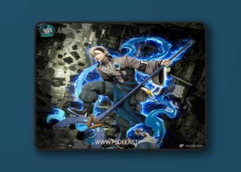Kaidan – Zanka – Stylized Anime Warrior – 3D Print Model STL