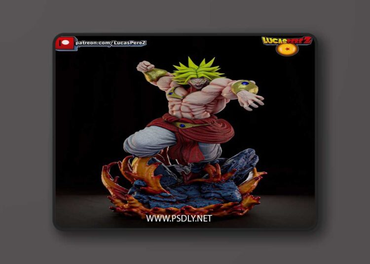 Lucas Perez – Broly SSJ – 3D Print Model 1 Lucas Perez – Broly SSJ – 3D Print Model
