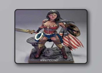 MCM3D – Wonder Woman Steampunk – 3D Print Model STL