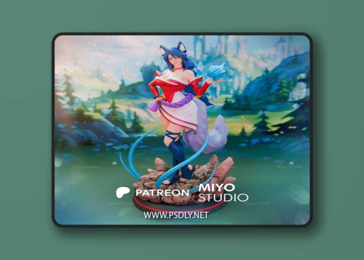 Miyo Studio – Ahri – League of Legends – 3D Print Model STL 1 Miyo Studio – Ahri – League of Legends – 3D Print Model STL