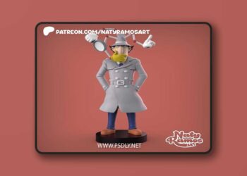Naty Ramos Art – Inspector Gagdet – 3D Print Model STL