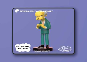 Naty Ramos Art – Mr. Burns – 3D Print Model STL