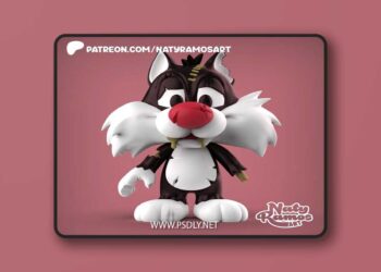 Naty Ramos Art – Sylvester Chibi Zombie – 3D Print Model STL