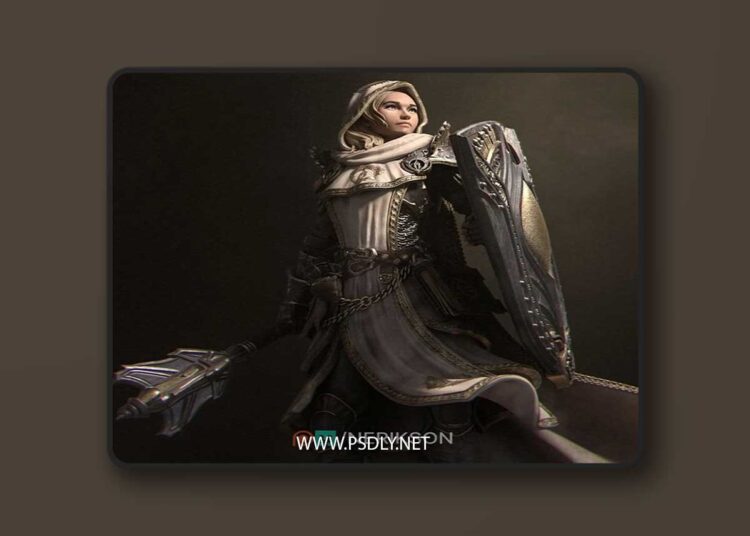 Nerikson – Madeleine The Cleric of Light – 3D Print Model STL 1 Nerikson – Madeleine The Cleric of Light – 3D Print Model STL