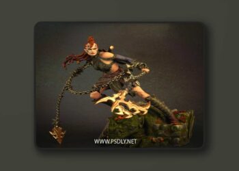 Nerikson – Zestari The ShadowElf ChainWarrior – 3D Print Model STL