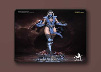 OXO3D Figures – Female Sub Zero – 3D Print Model STL