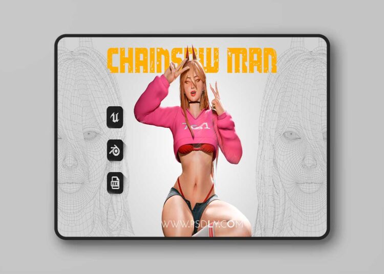 POWER - CHAINSAWMAN - Game Ready 3D model 1 POWER - CHAINSAWMAN - Game Ready 3D model