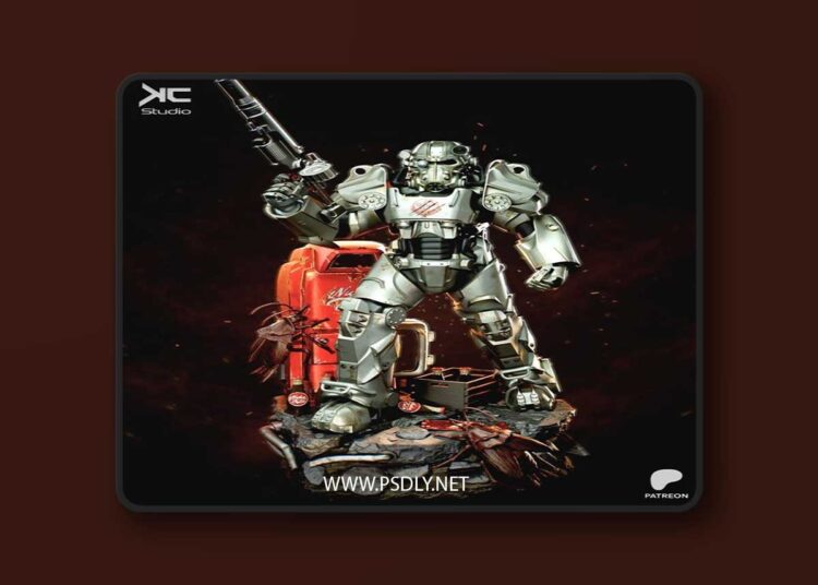 KcStudio – Maximus Fallout – 3D Print Model STL 1 Preset Mockup Recovered